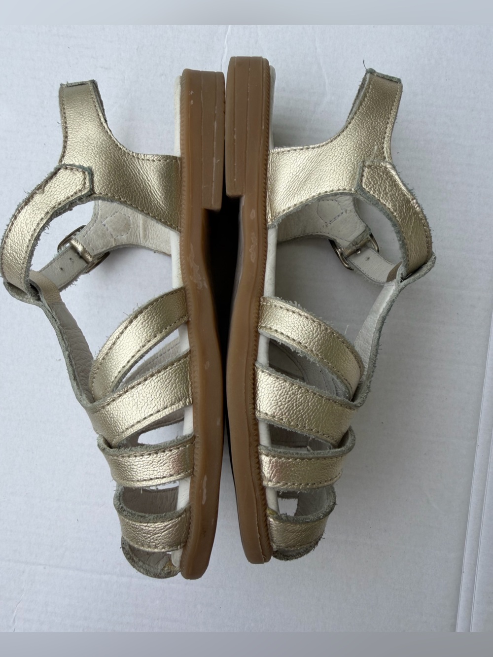 La Coqueta Sophia Sandal Metallic Gold Leather Girls Sandals | EU 25 - Picture 12 of 14
